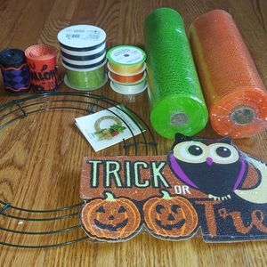 Halloween Wreath Supplies.